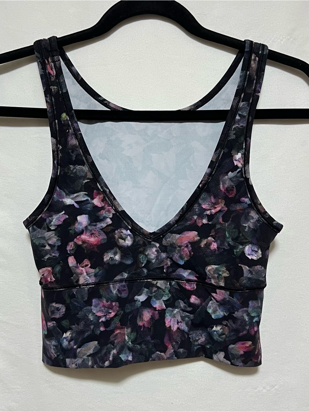 Lululemon Power Pivot Tank Floral Workout Yoga Cropped Gym Fitness Summer - Picture 5 of 6